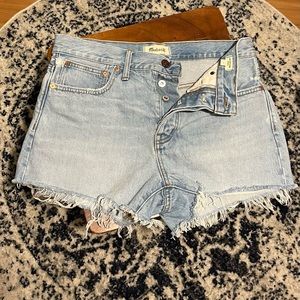Madewell Relaxed Denim Shorts Size 27